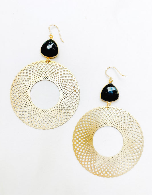 Onyx Hoops