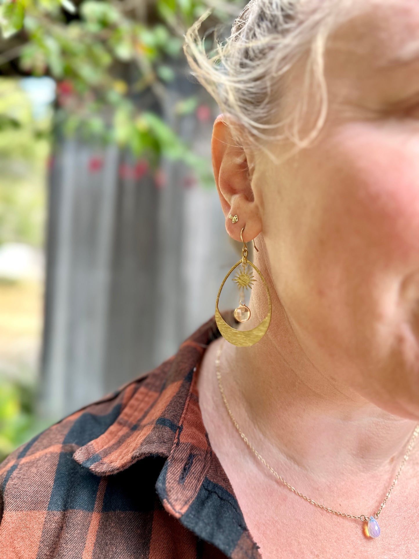 Champagne Sun Hoops