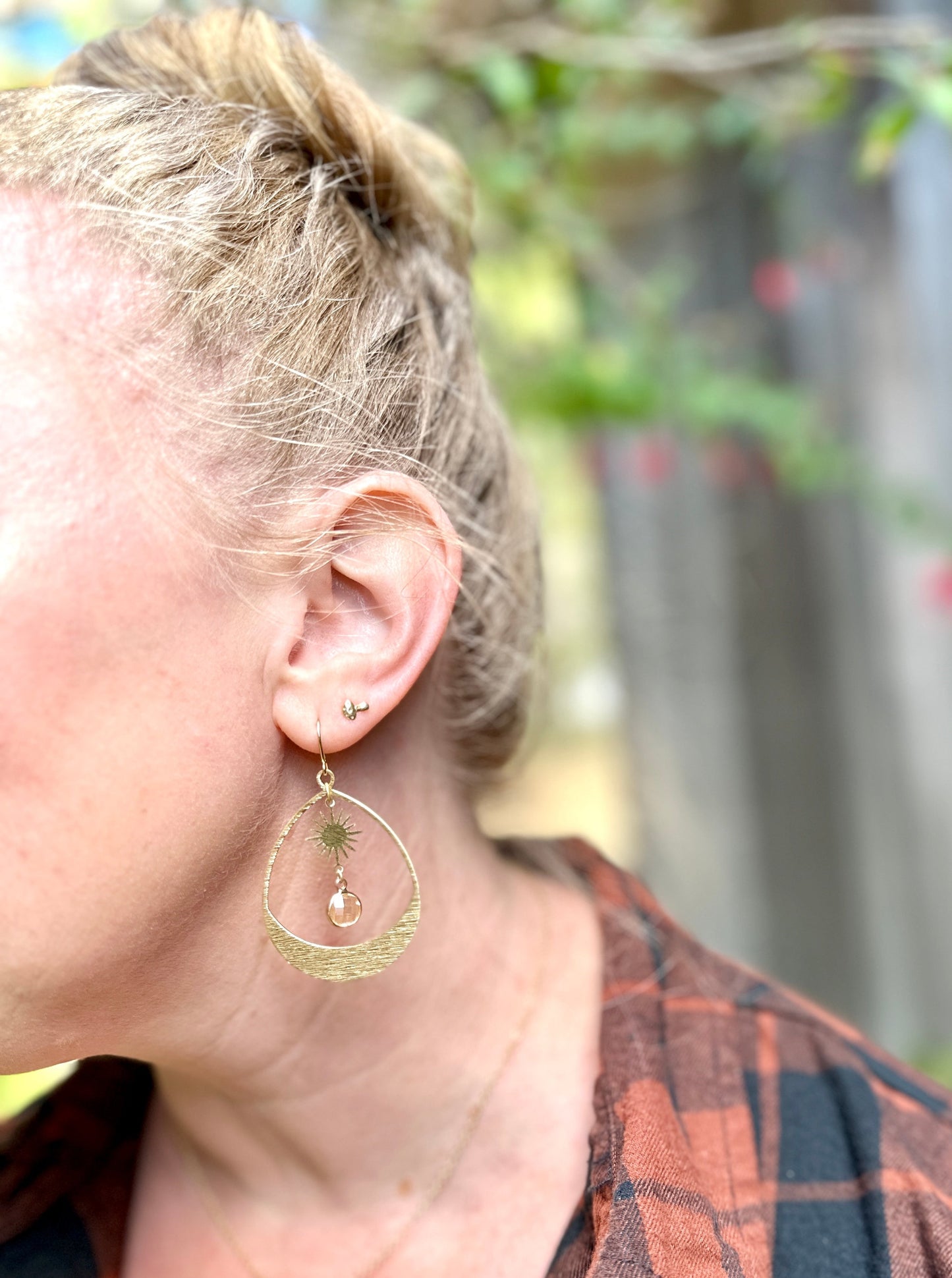 Champagne Sun Hoops