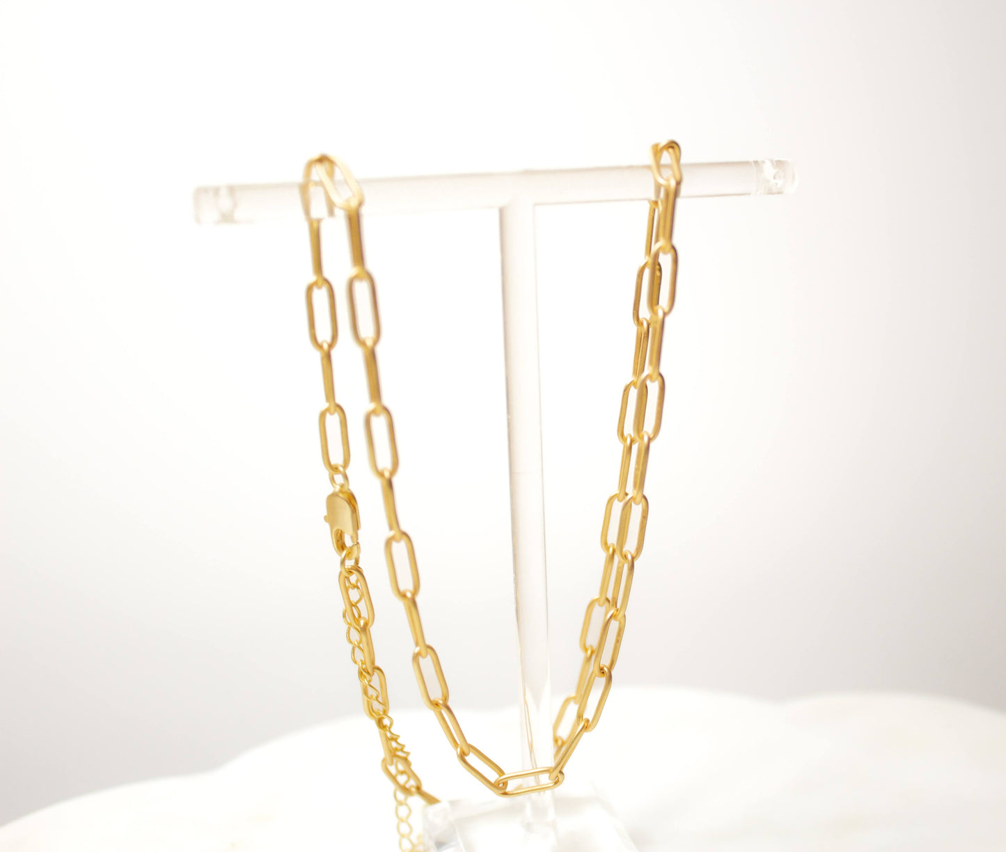 Large Paperclip Chain Necklace