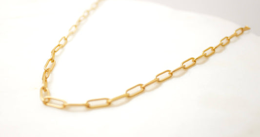 Large Paperclip Chain Necklace