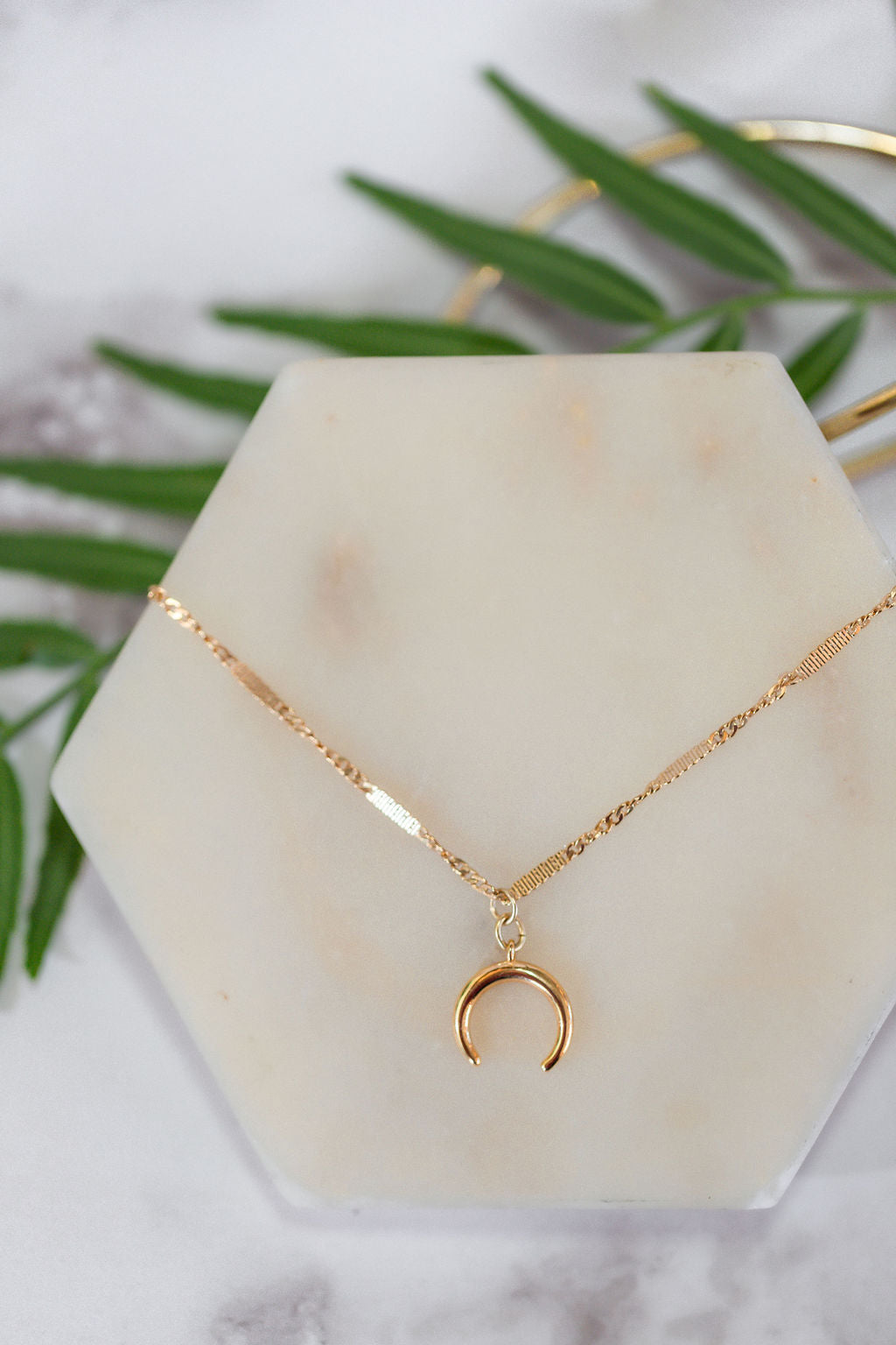 Crescent Layering Necklace