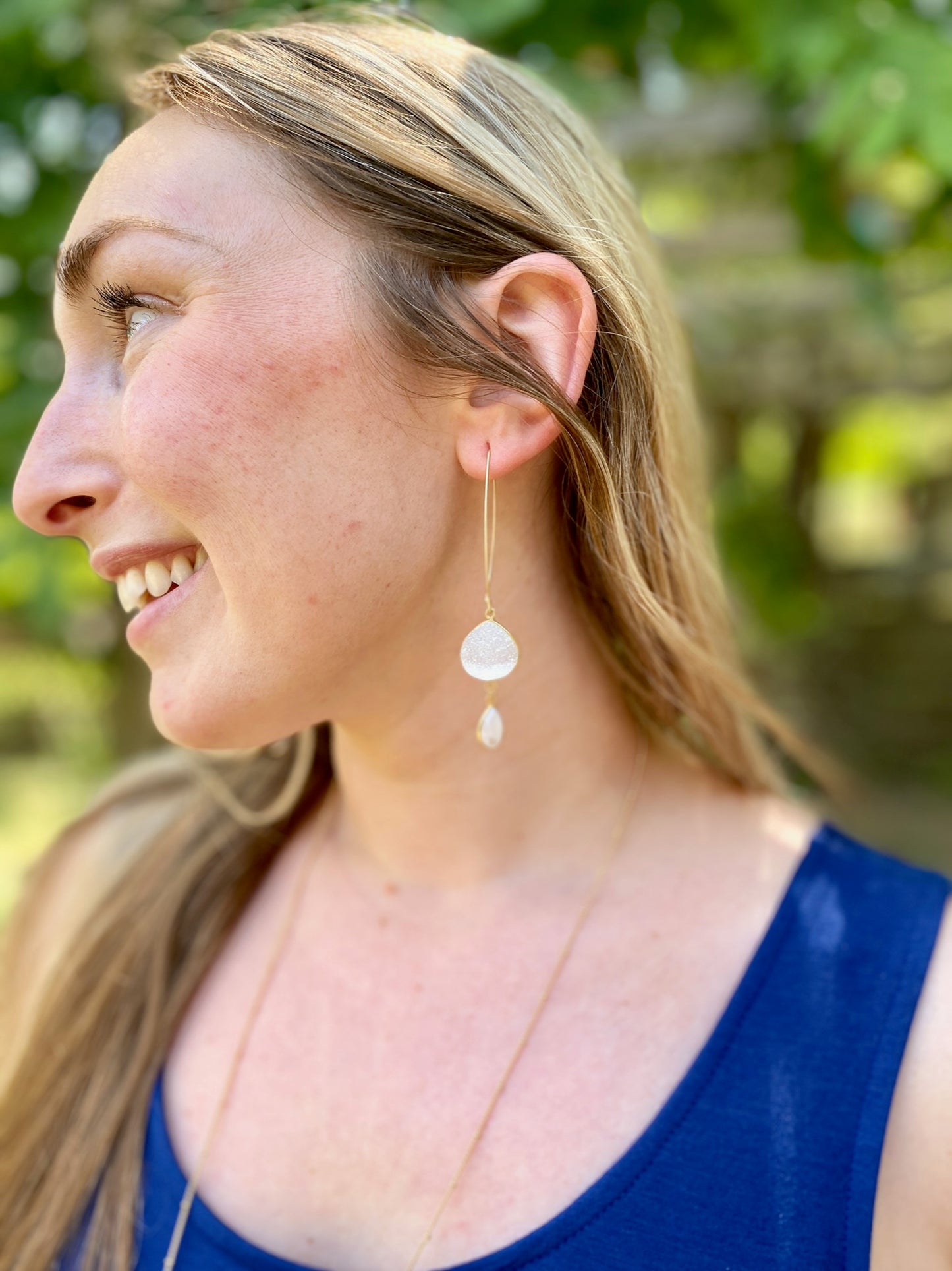 Druzy Drop Earrings