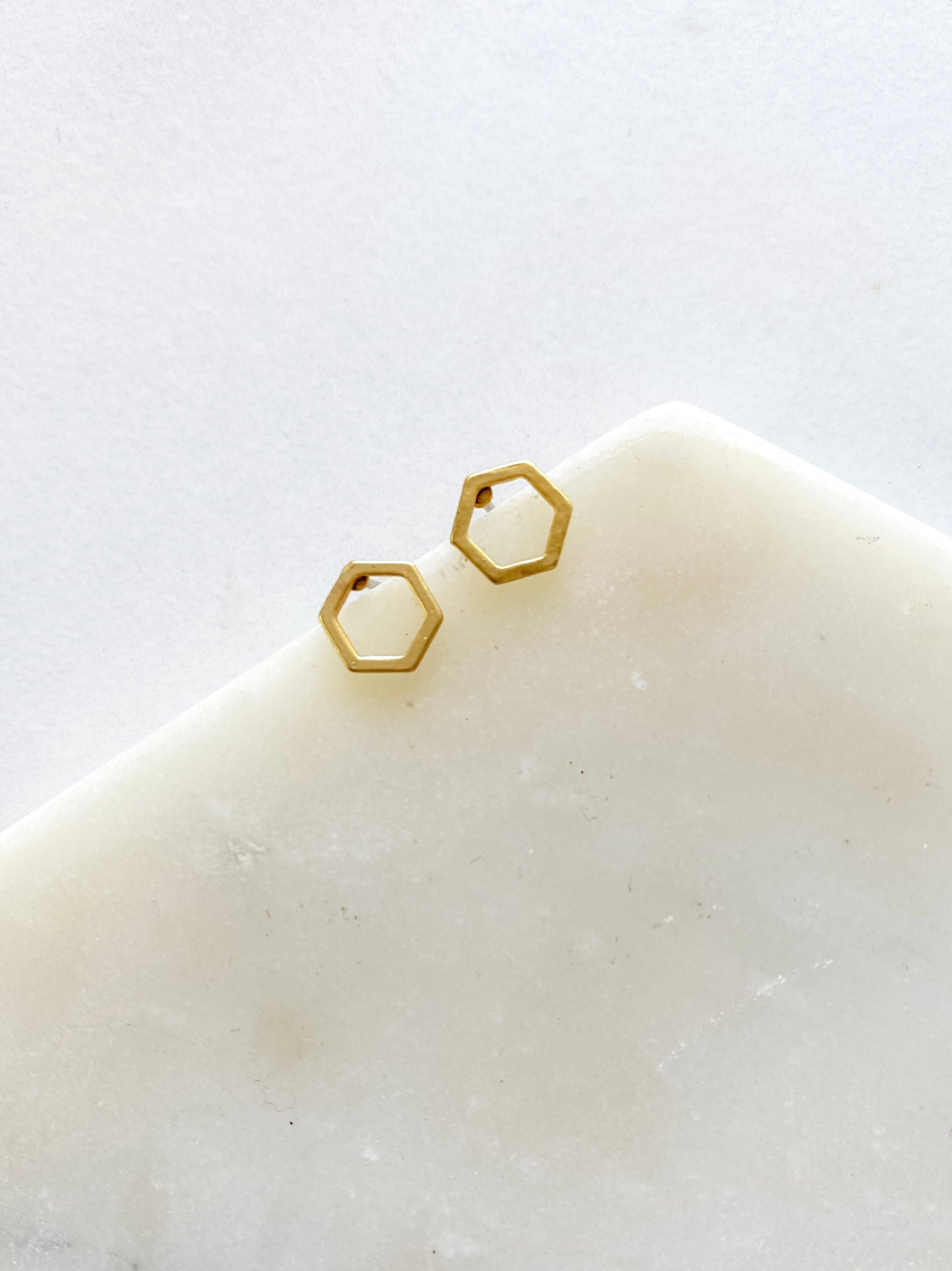 Honeycomb Stud Earrings