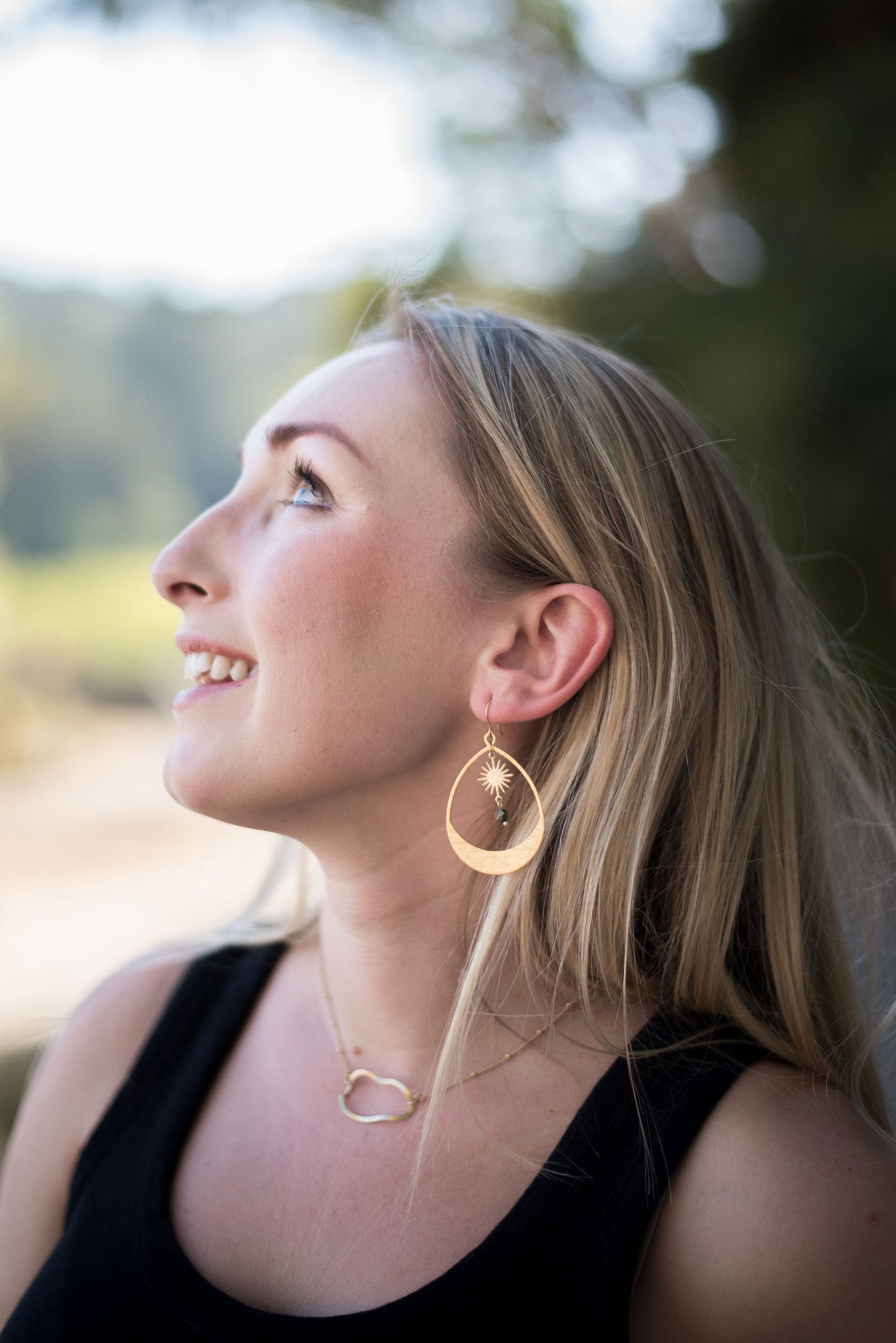 Pyrite Sun Earrings