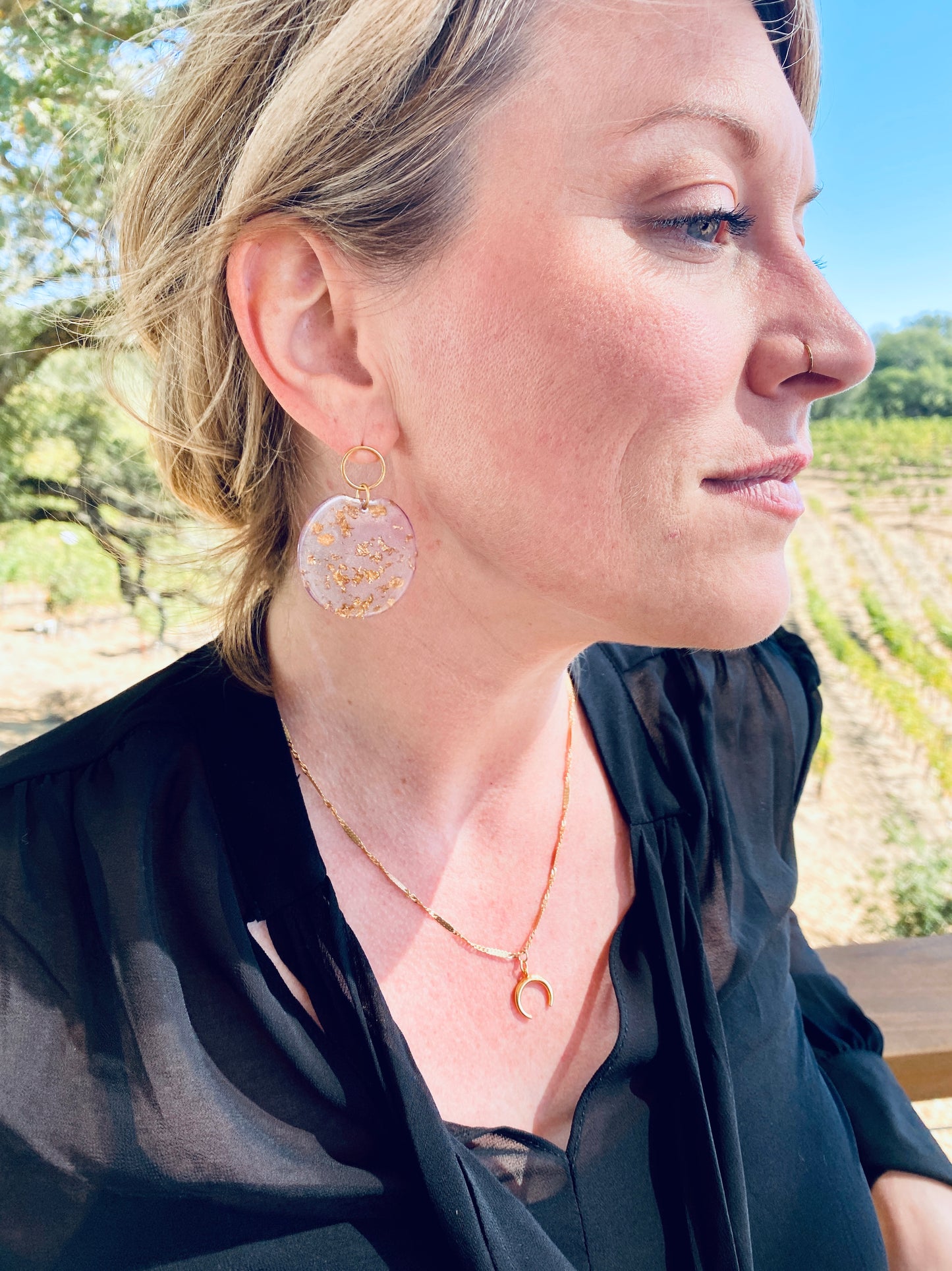 Crescent Layering Necklace
