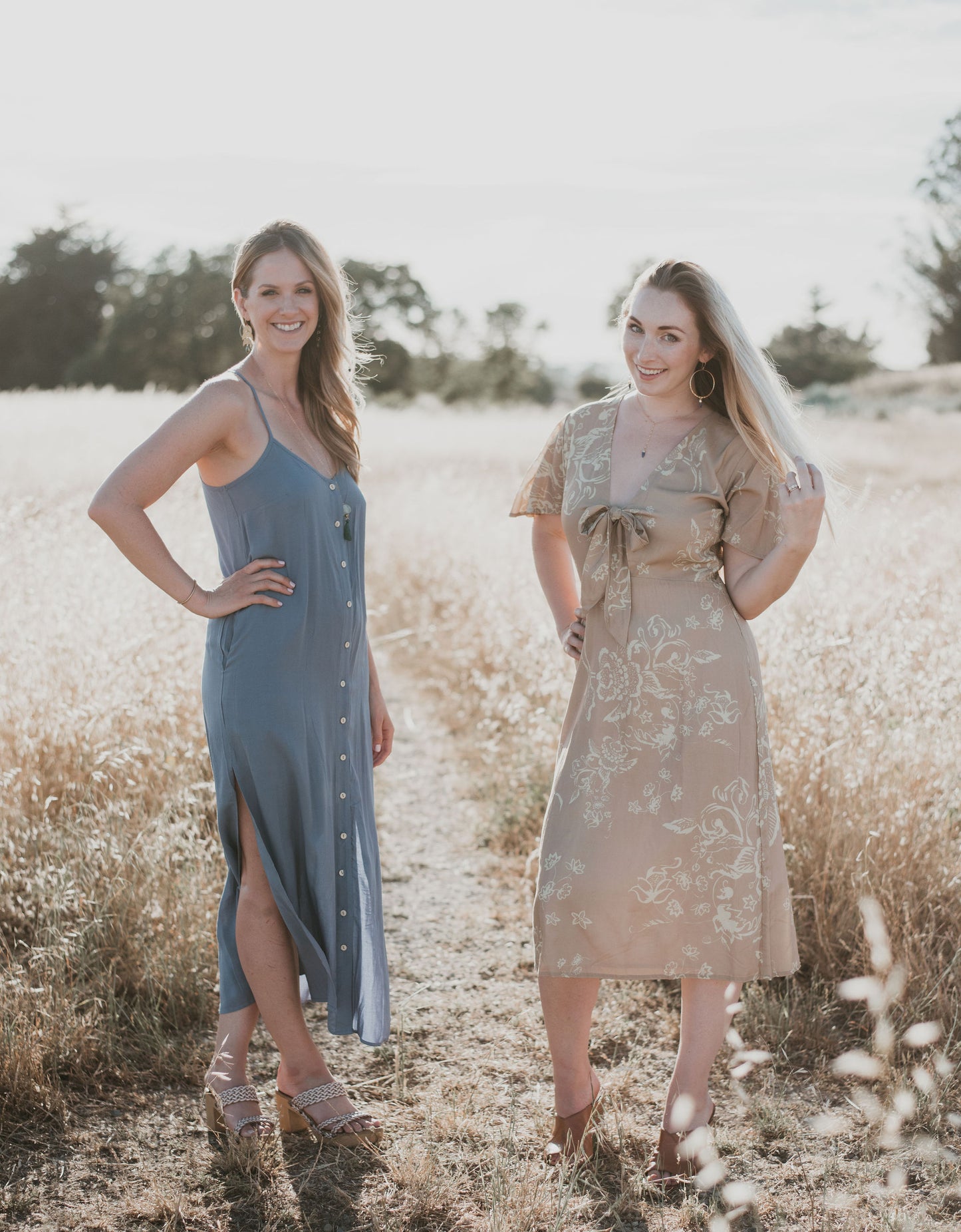 (M) Cleo Dress in Watercolor Nude