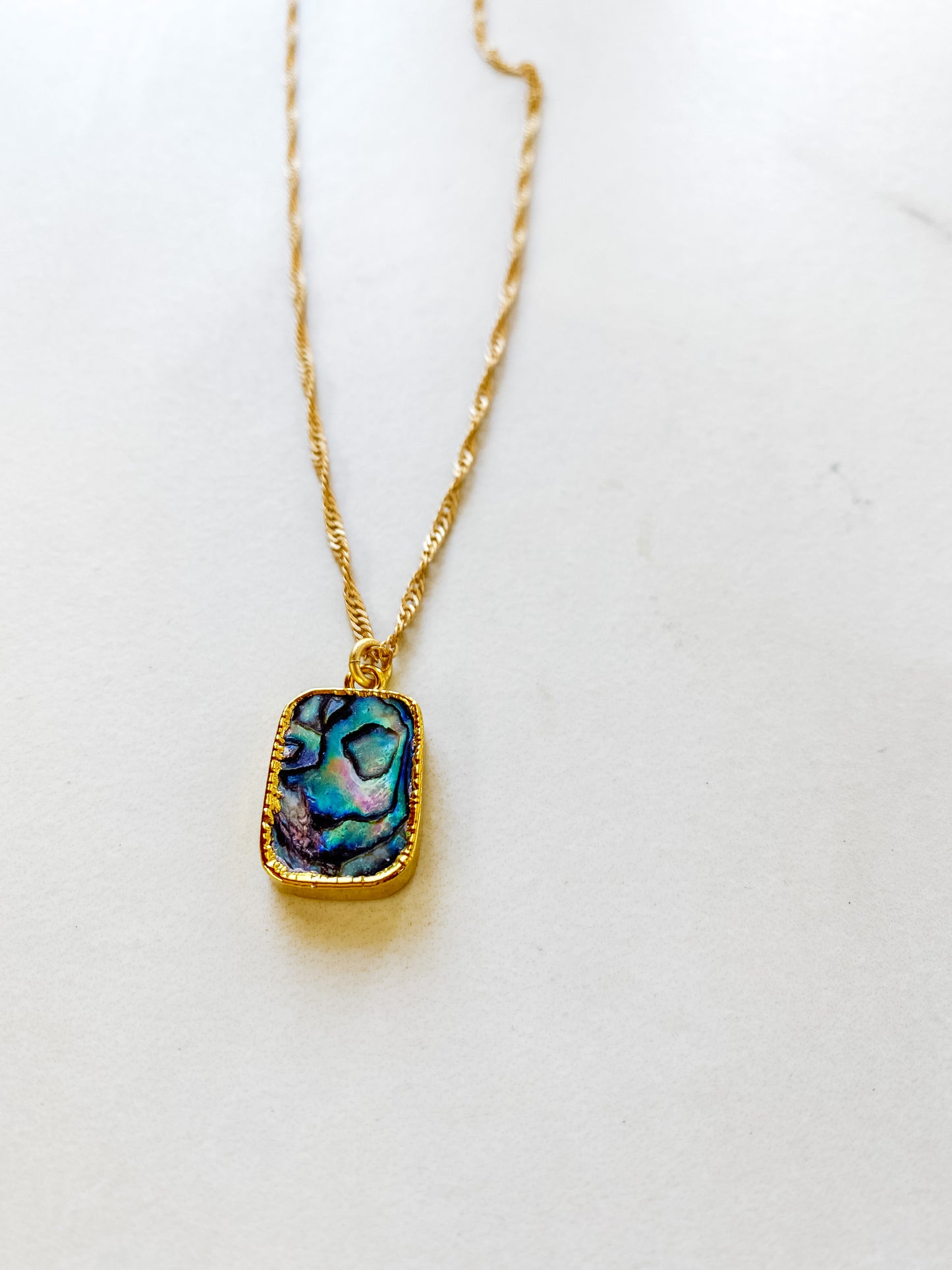 Opal of the Sea Abalone Necklace