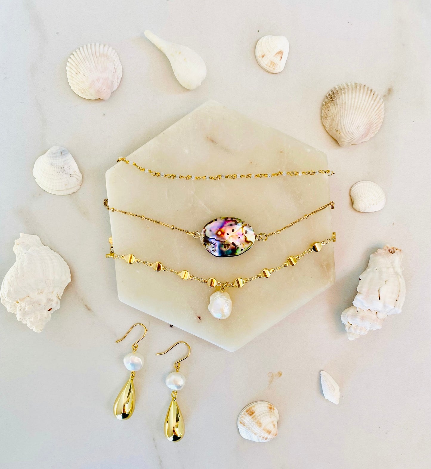 Bohemian Moonstone Rosary Choker