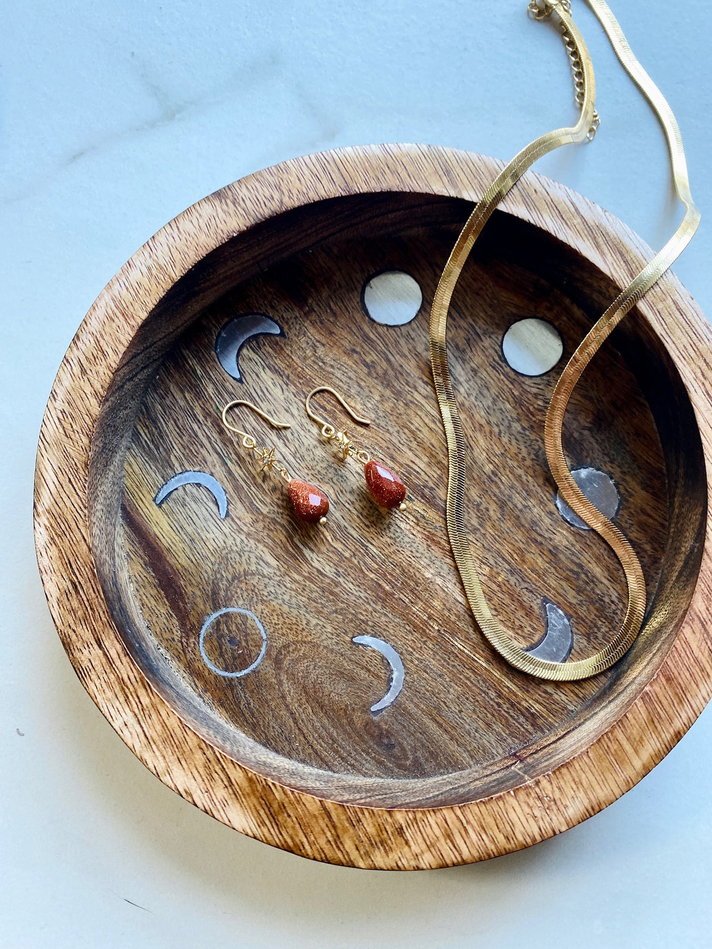Brass Herringbone Necklace