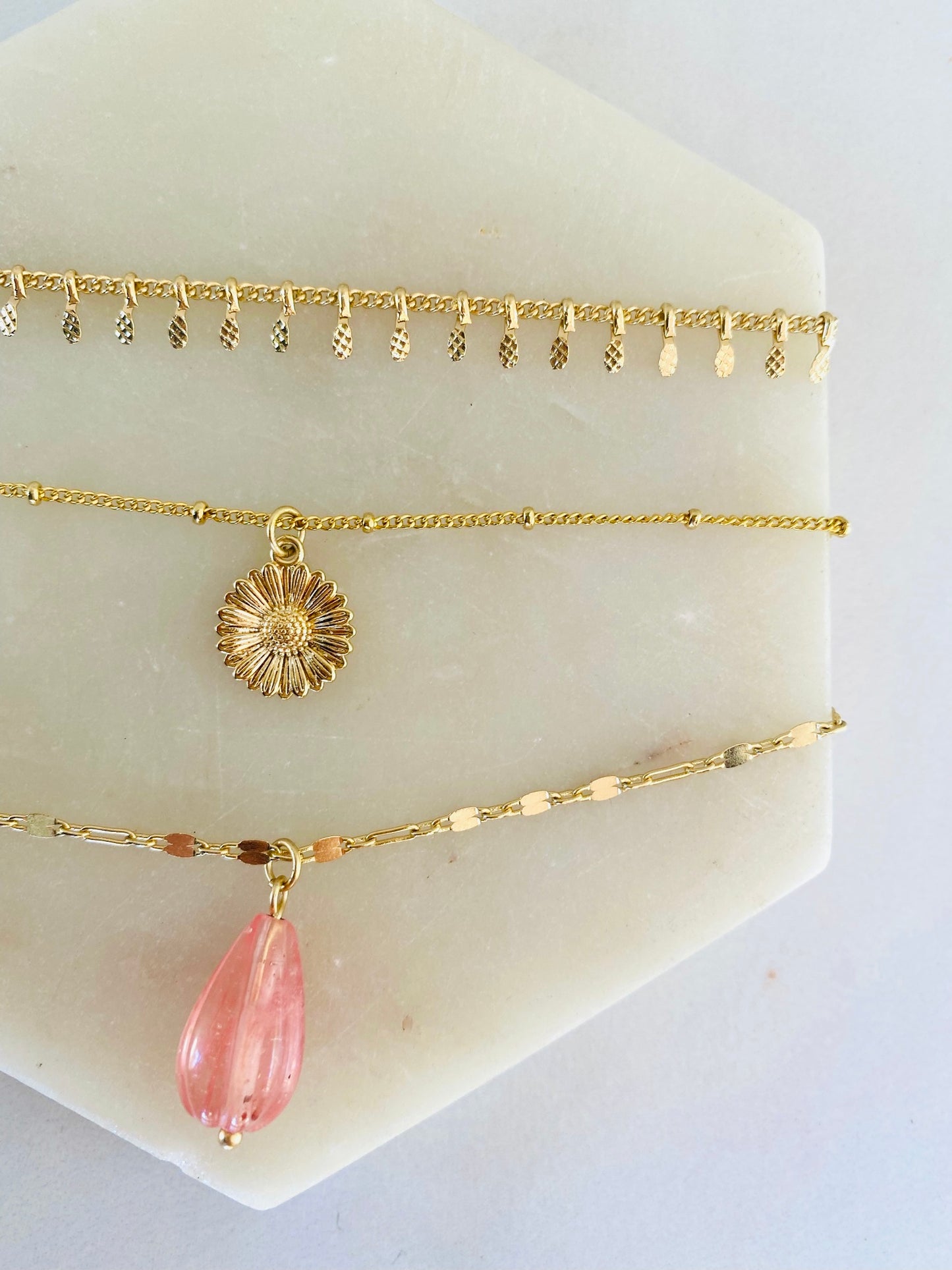 Daisy Flower Pendant