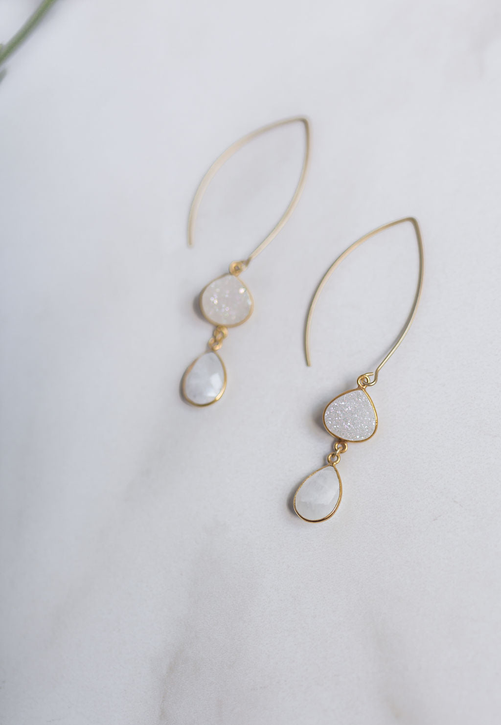 Druzy Drop Earrings