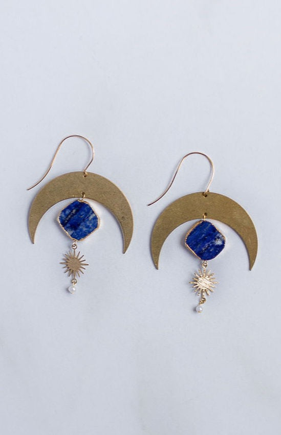 Starry Night Lapis Earrings