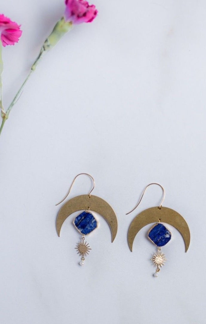 Starry Night Lapis Earrings