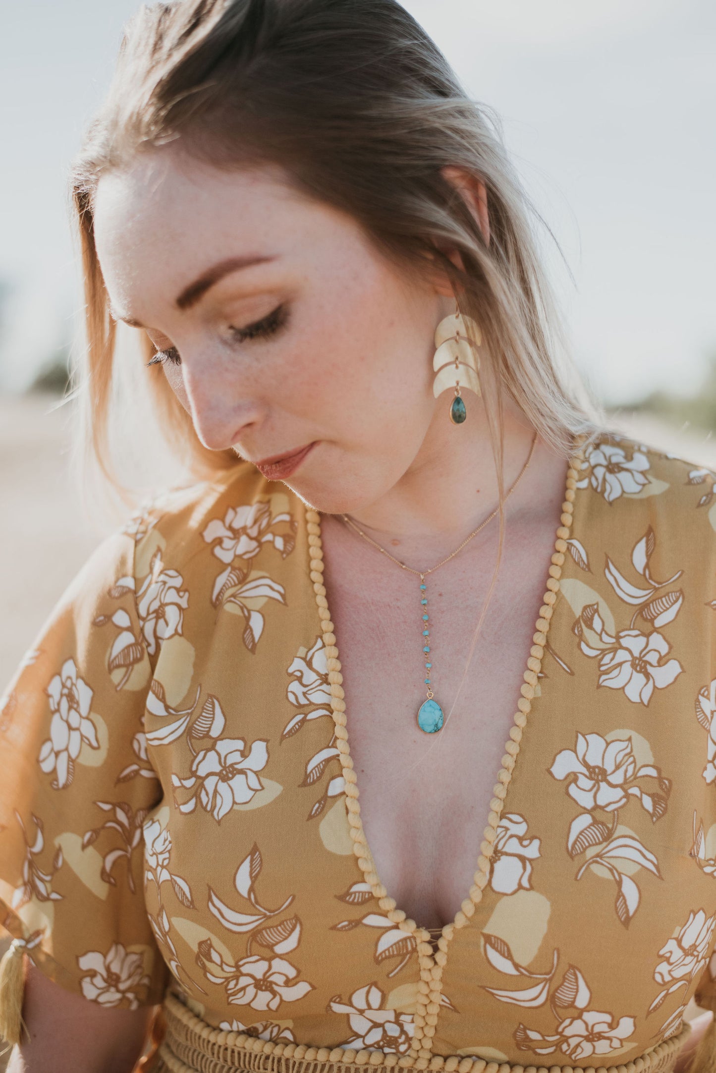 Emerald Moon Earrings