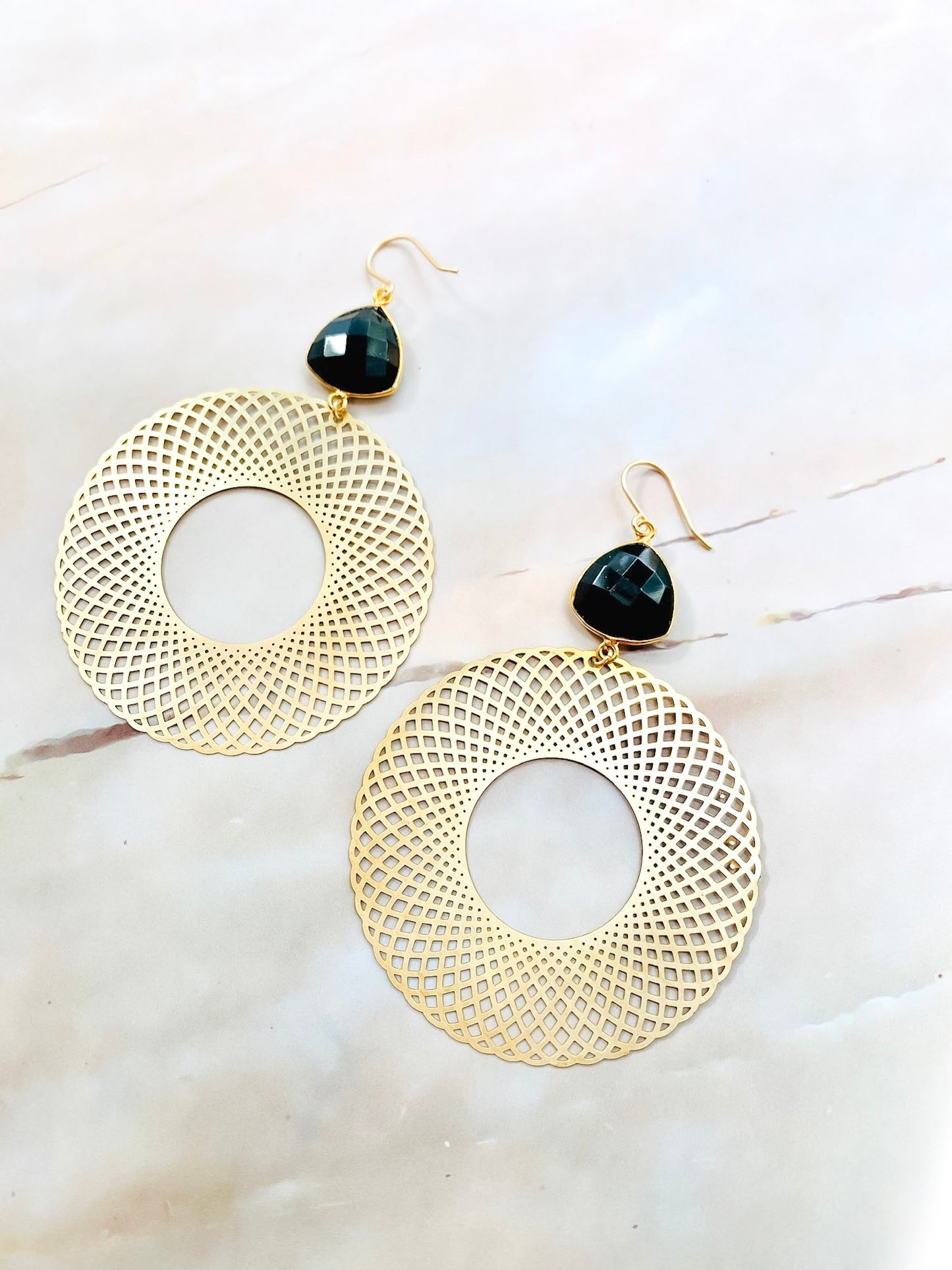 Onyx Hoops