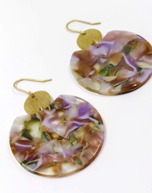 Primrose Confetti Disc Earrings