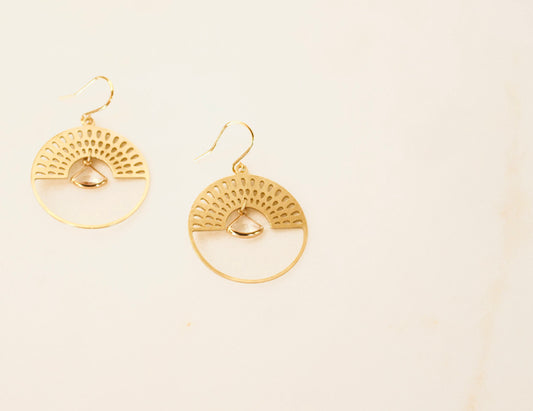 Deco Crystal Hoop Earrings