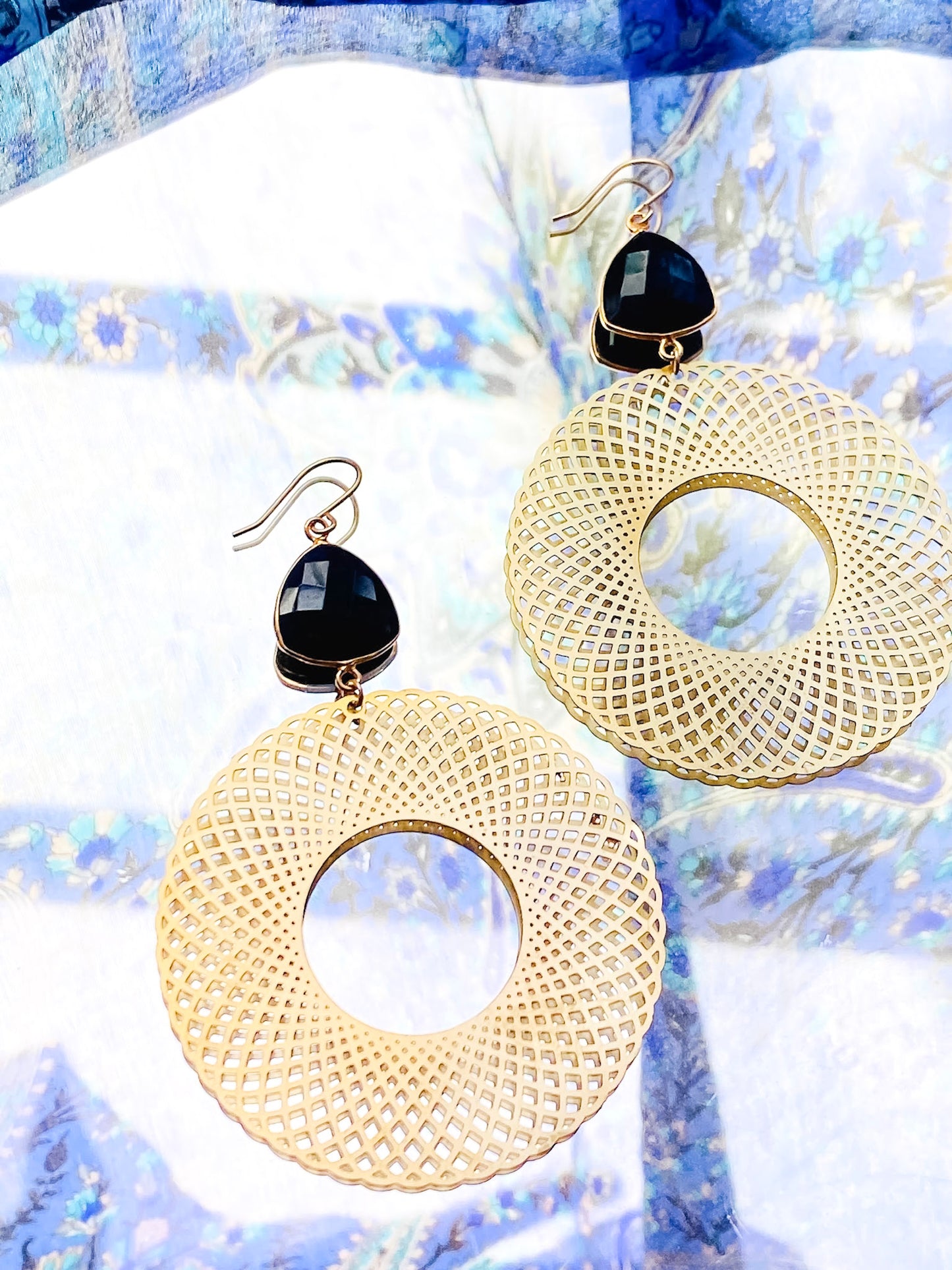 Onyx Hoops