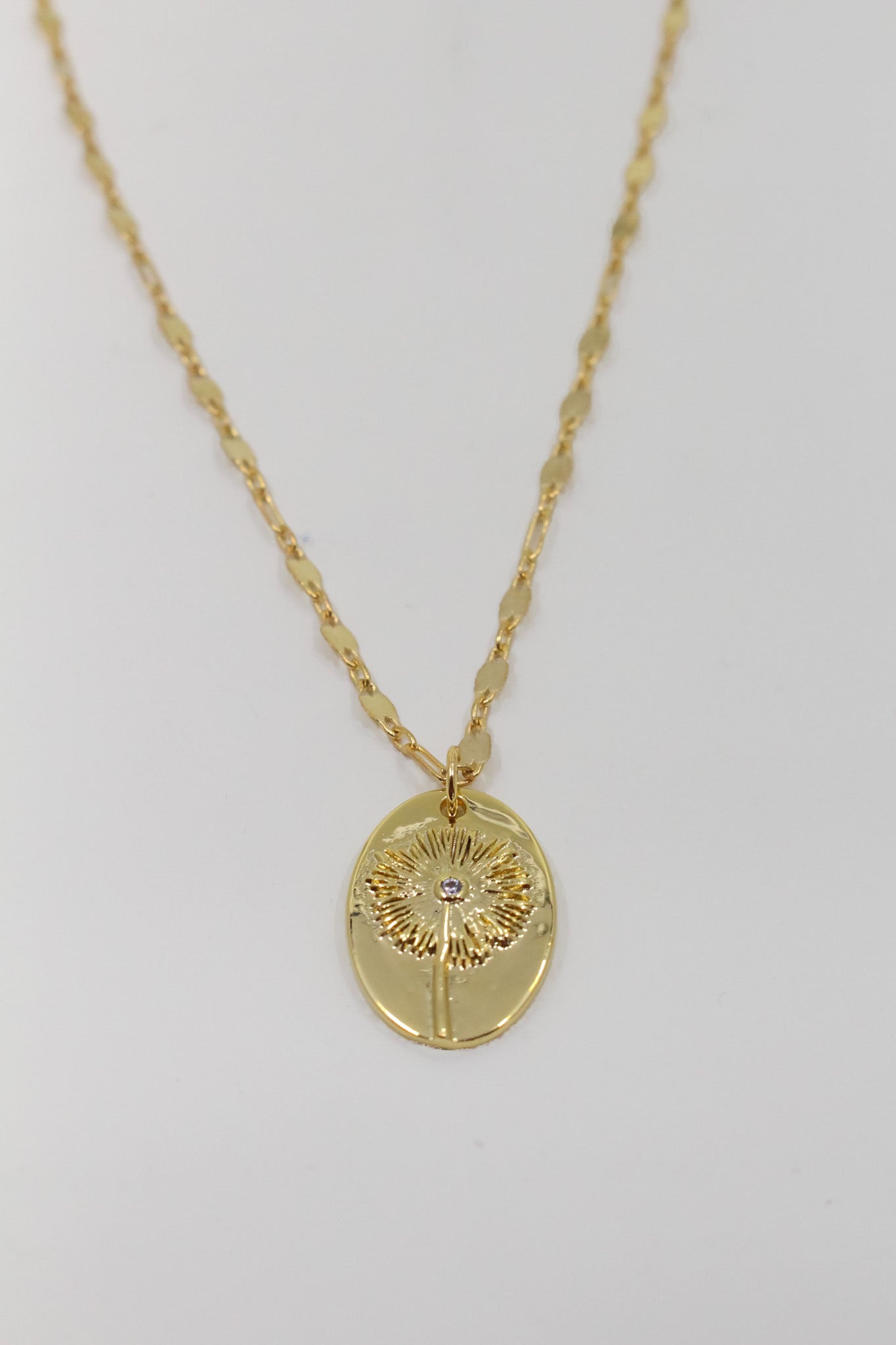 Dandelion Oval Pendant