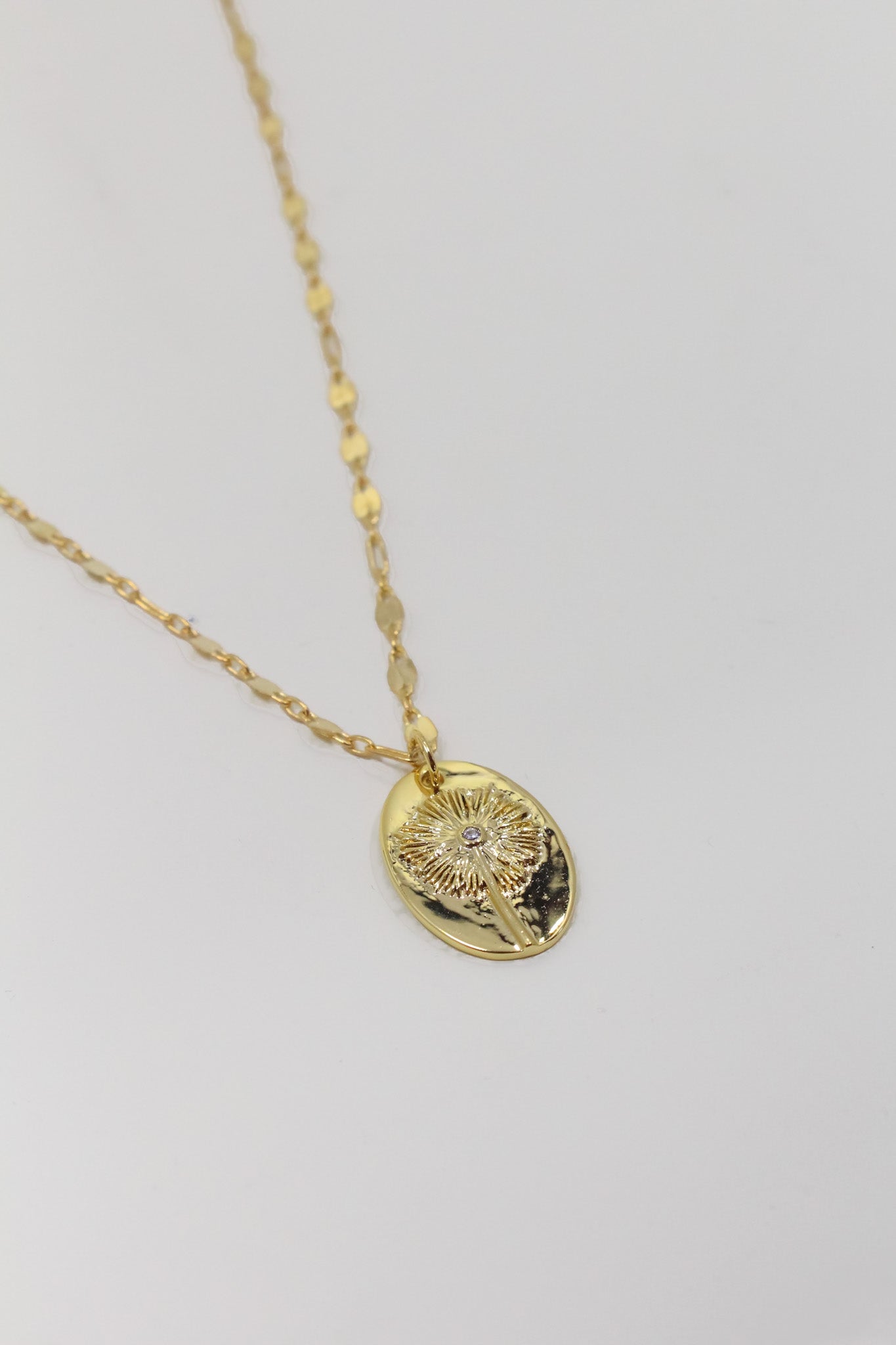 Dandelion Oval Pendant