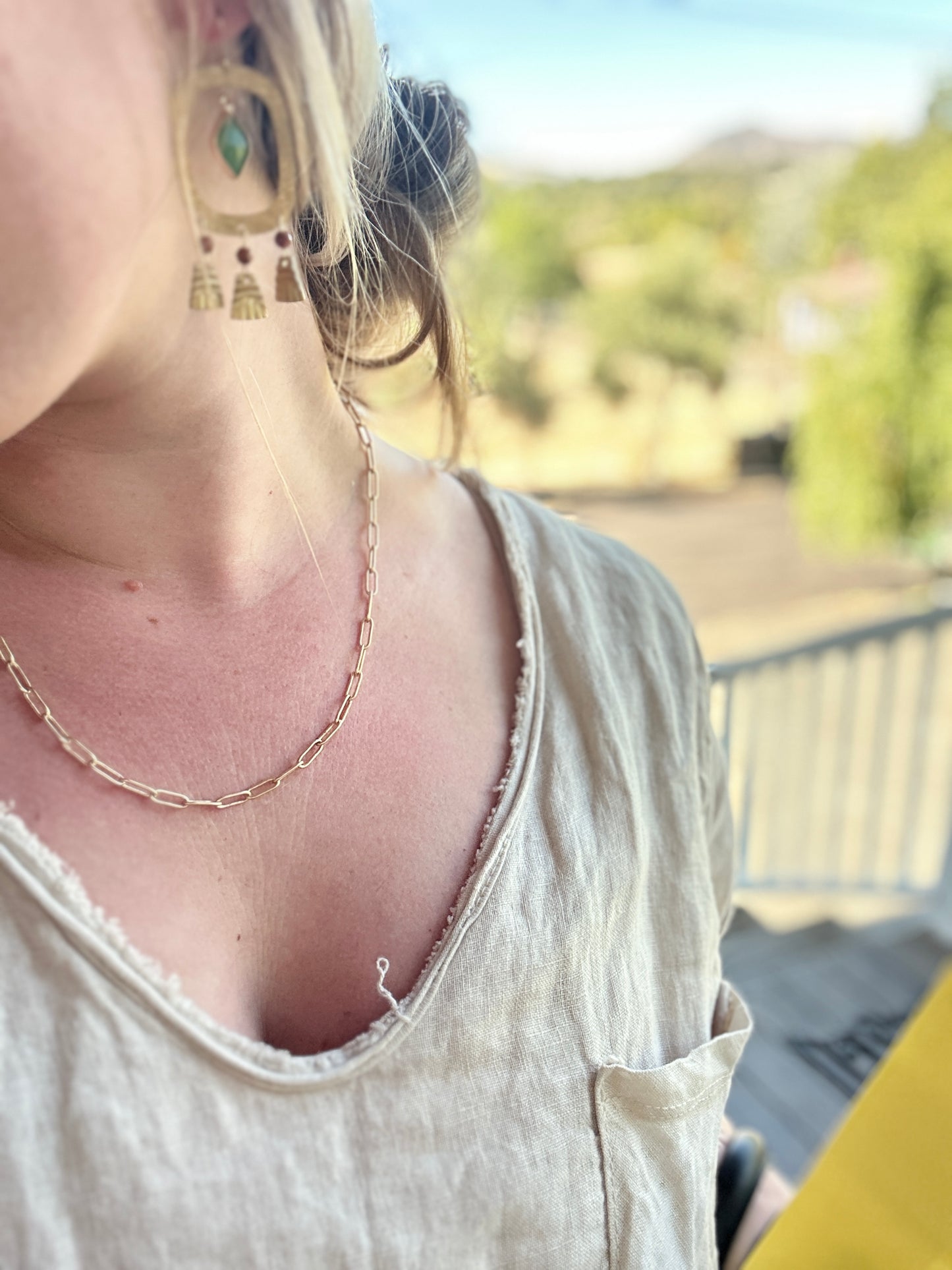 Large Paperclip Chain Necklace