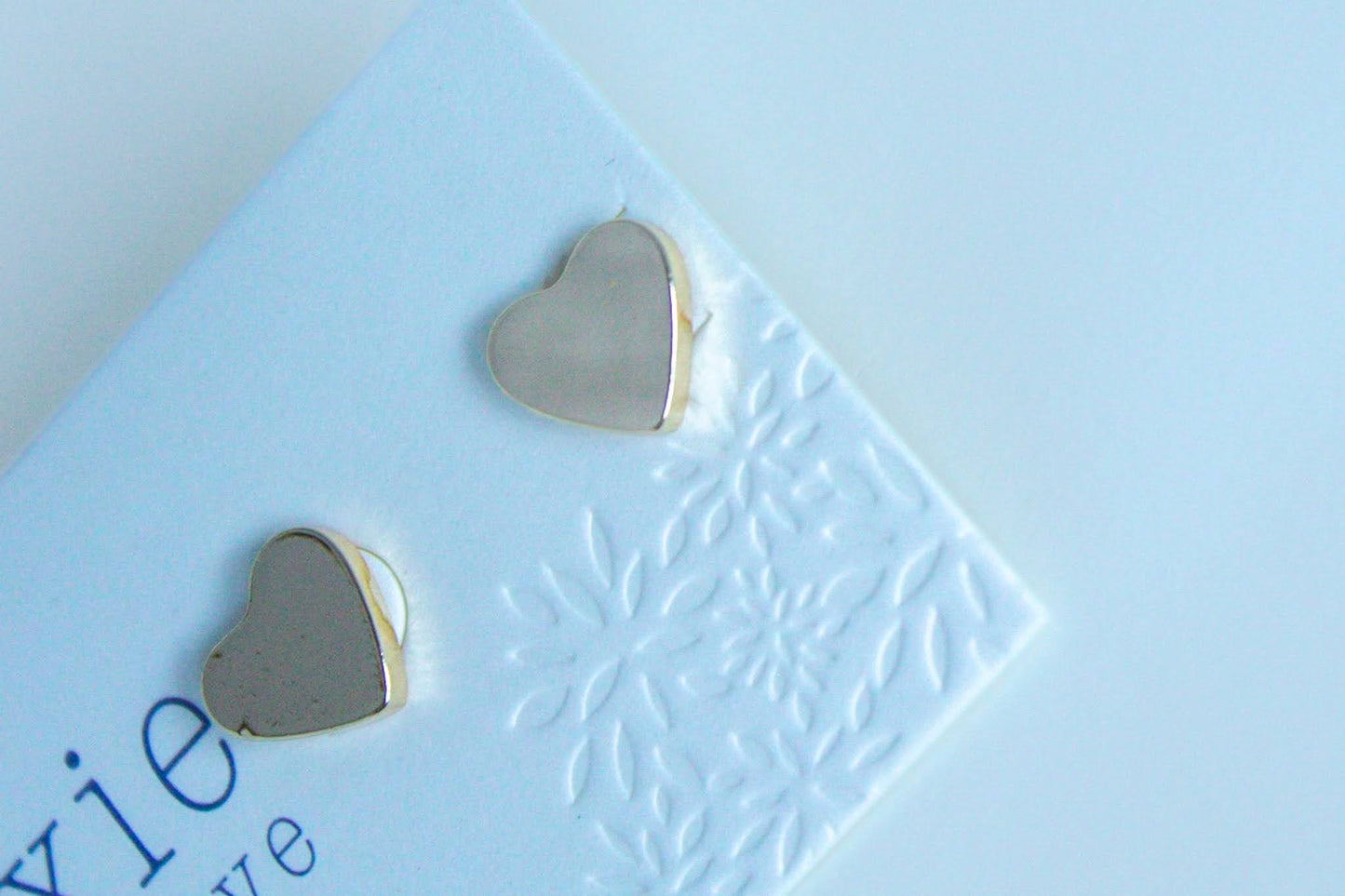Large Heart Stud Earrings