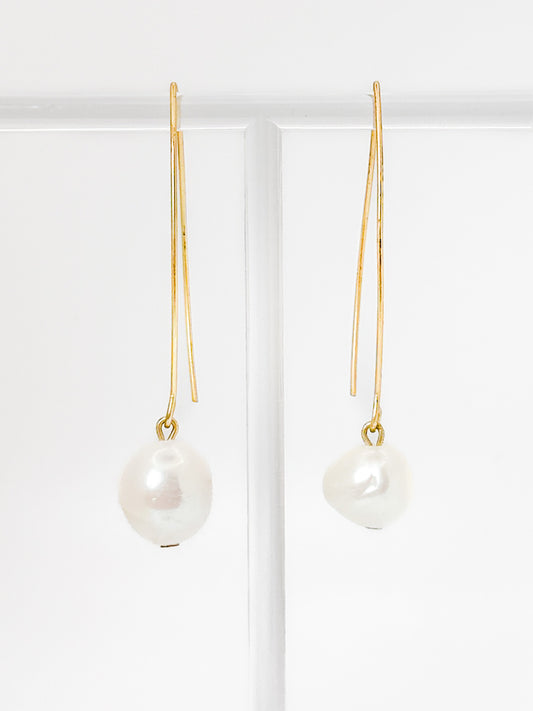 Baroque Pearl Statement Earrings