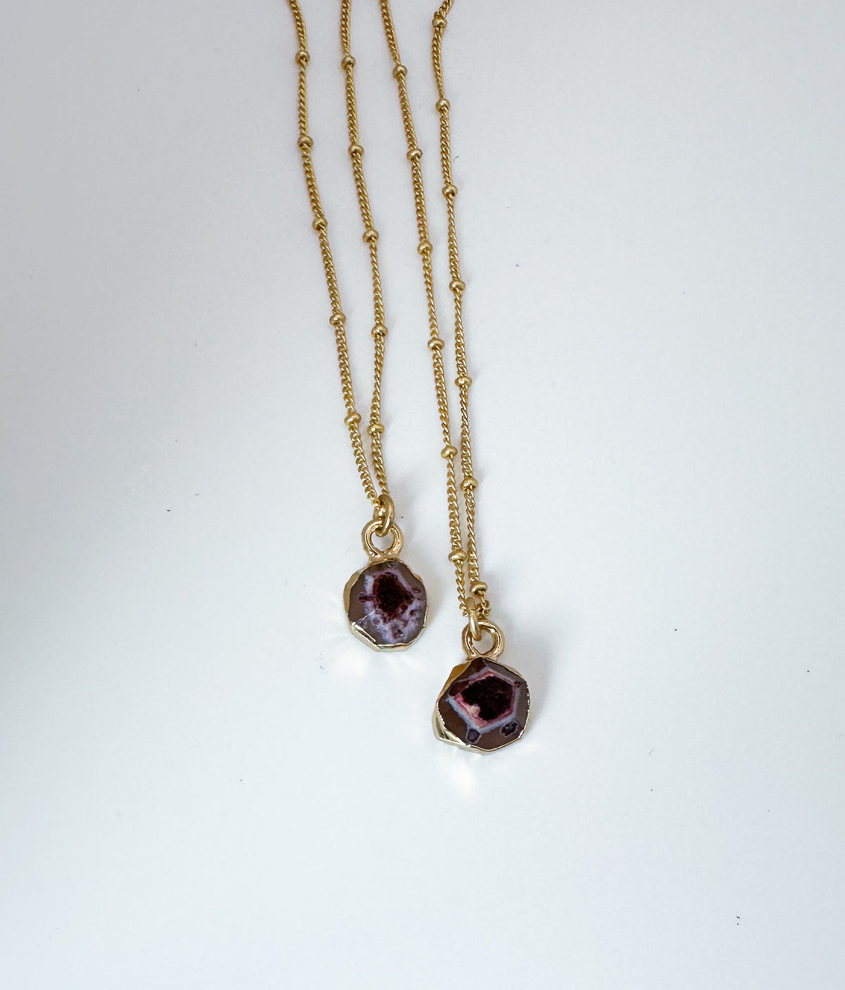 Ruby Freeform Agate Necklace