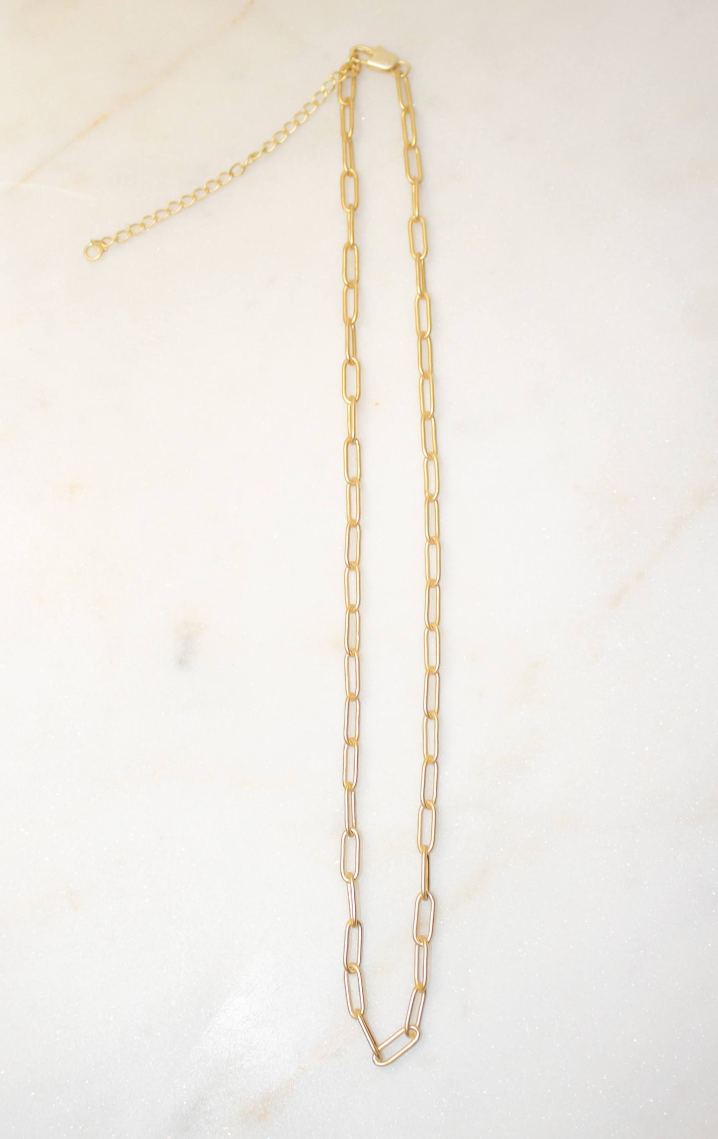 Large Paperclip Chain Necklace