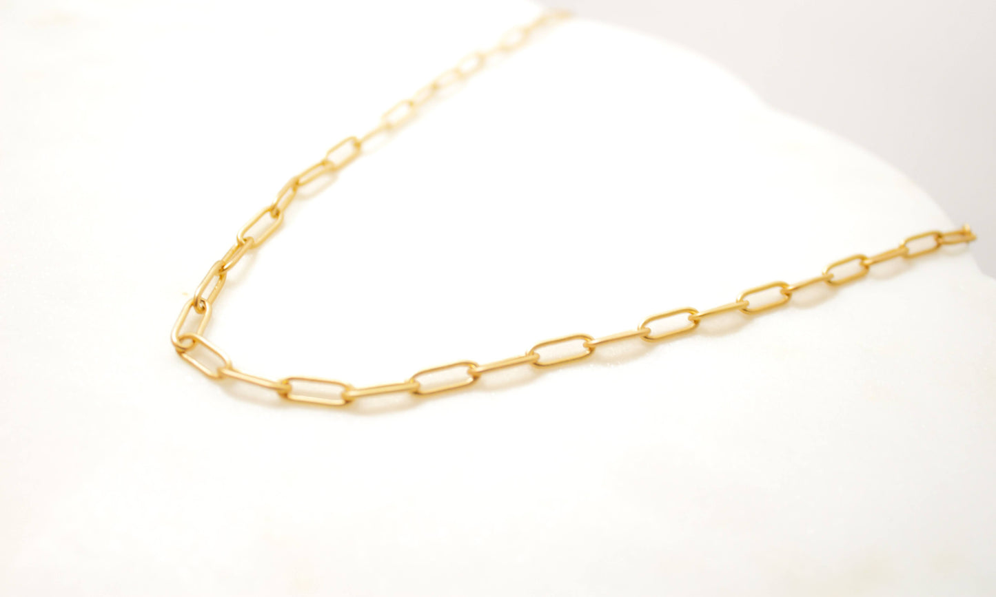 Large Paperclip Chain Necklace