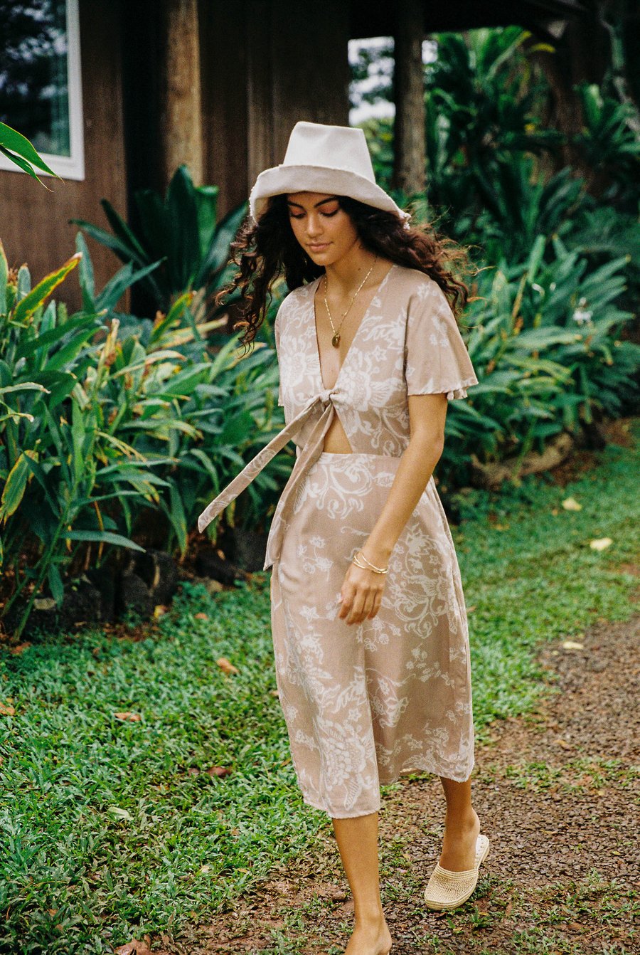 (M) Cleo Dress in Watercolor Nude