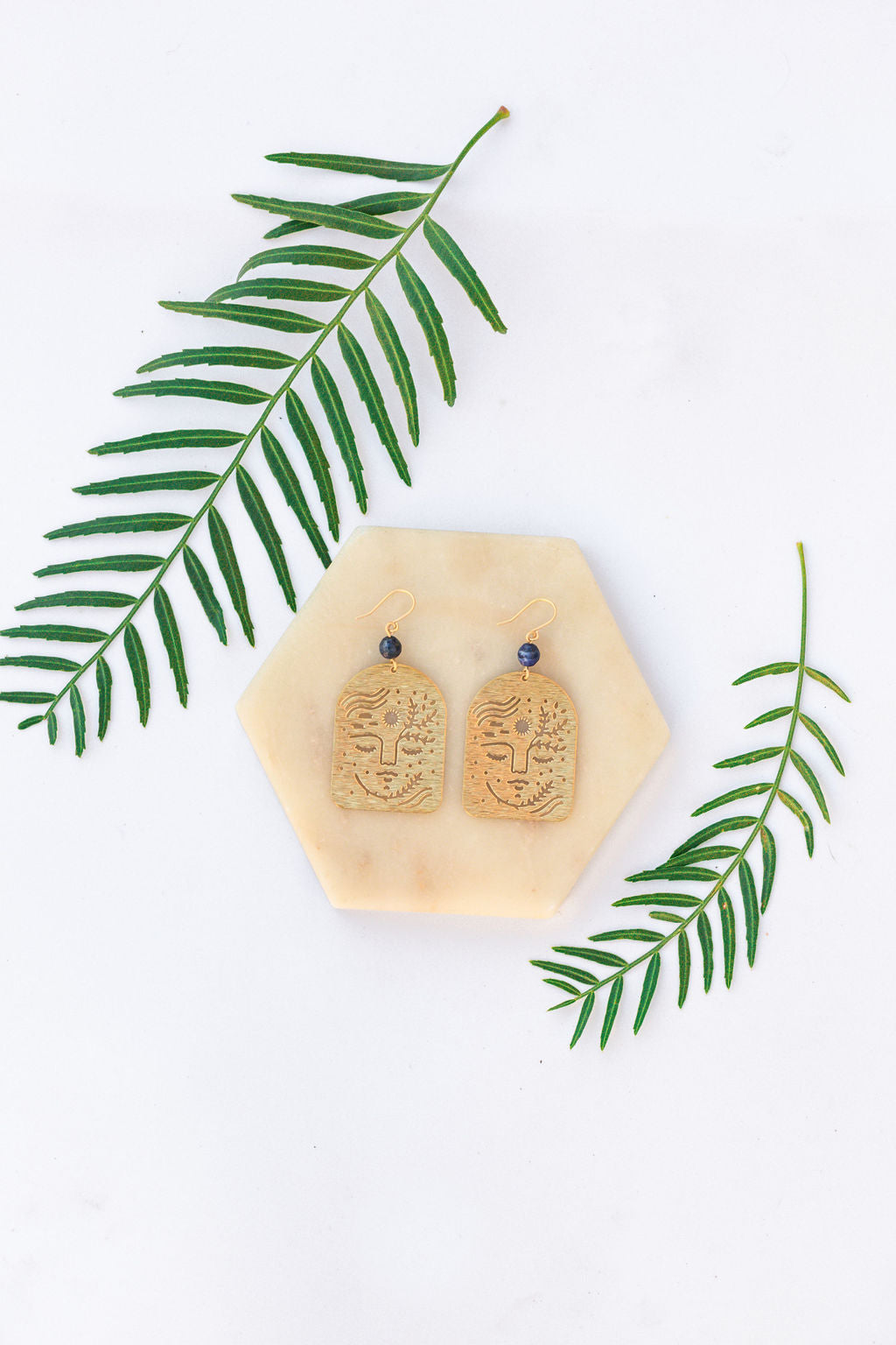 Empowered Woman Earrings in Lapis