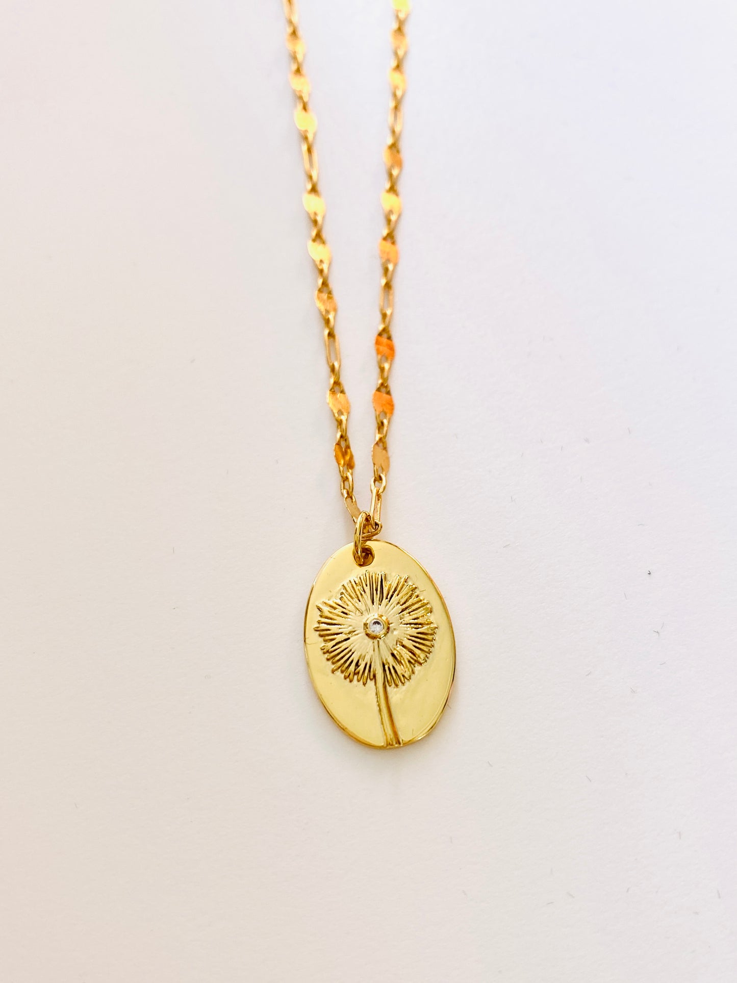 Dandelion Oval Pendant