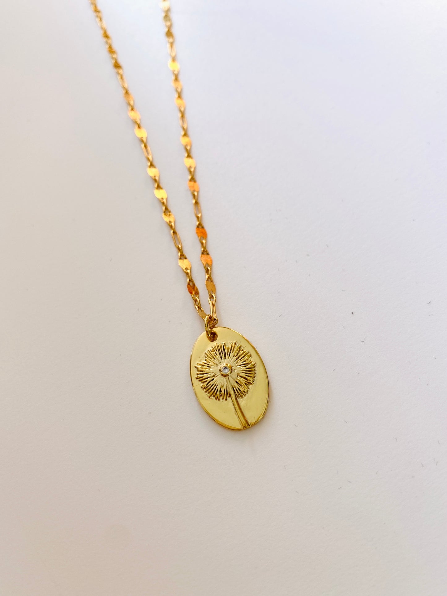 Dandelion Oval Pendant