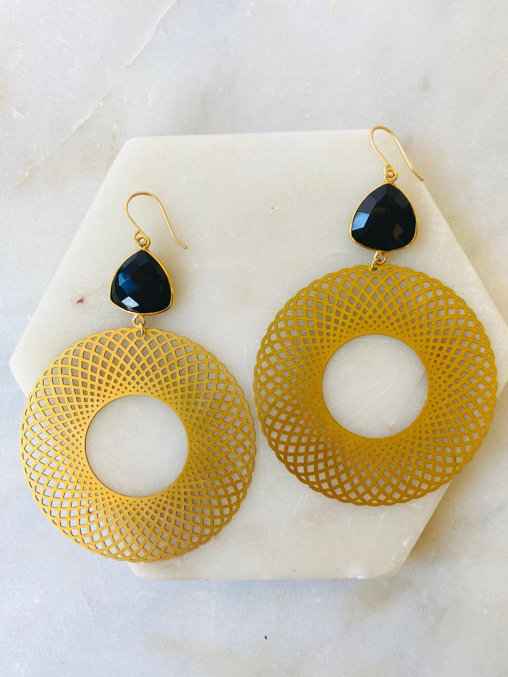 Onyx Hoops