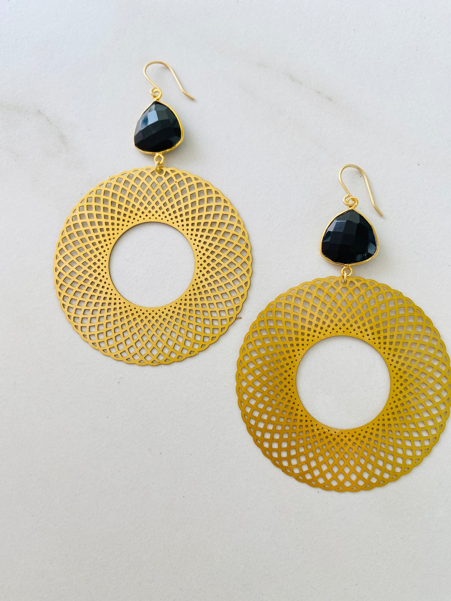 Onyx Hoops